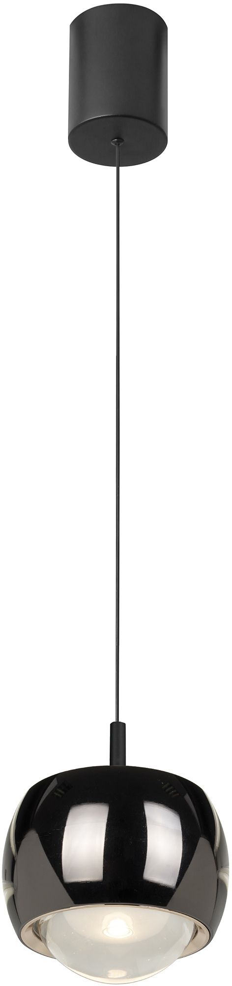 ROLLER Подвесной светильник LED 1L 12W 8407 черный хром Mantra - фото 3