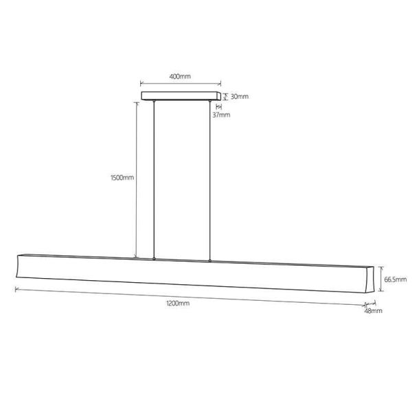 HANOK лінійне світло LED 38W 3000K 110º - фото 5