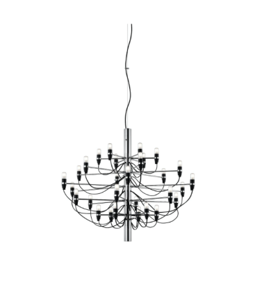 Подвесная лампа 2097/30 C/ прозрачные лампочки EU Хром FLOS