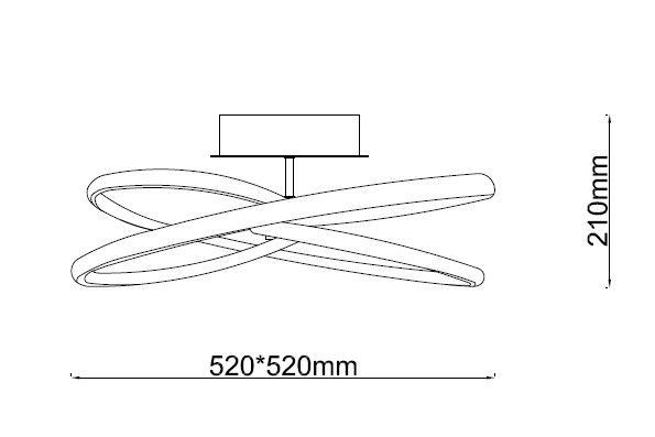 MAR20032C-TG LED Підстельовий стільник Φ520x210mm Титан-сірий - фото 2