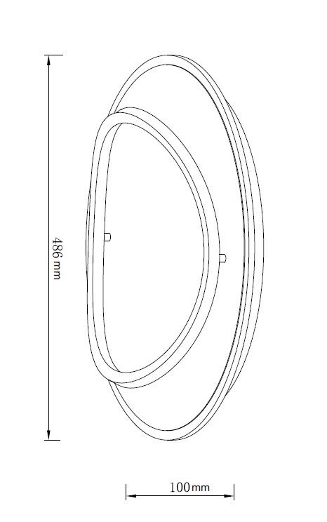 MAR 2024014 LED Подпотолочный светильник 486x100mm Белый-Черный - фото 2