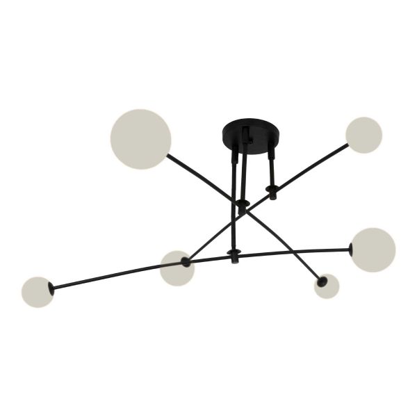 Люстра G9*6 1500*600 мм Залізо, поліетиленова плівка Чорний Astro - фото 3