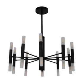 Люстра G9*20(7W) 850*380 мм Залізо, скло Чорний Astro