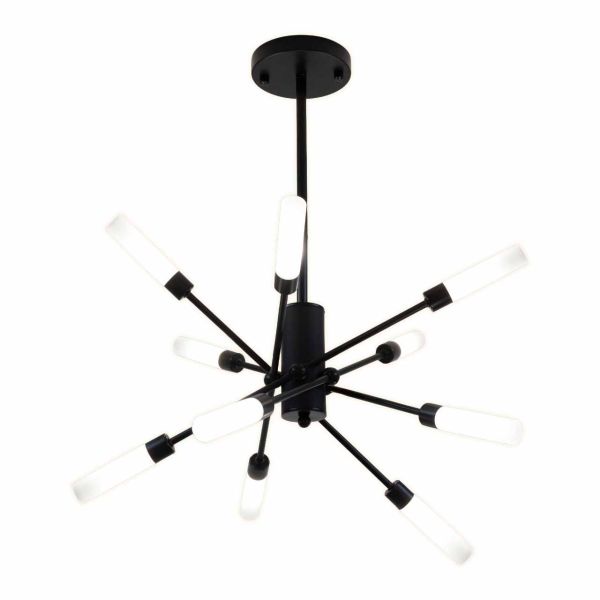 Люстра G9*10(7W) 720*2600 мм Залізо, скло Чорний Astro - фото 2