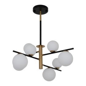 Люстра G9*8(7W) 880*240 мм Железо, стекло Медно-золотой Astro