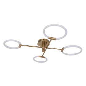 Люстра LED*44W 920*200 мм Залізо, акрил Золотий Astro