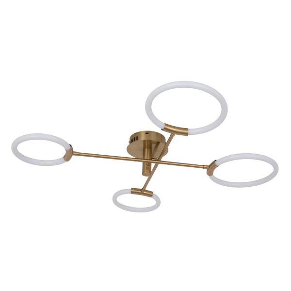 Люстра LED*44W 920*200 мм Залізо, акрил Золотий Astro