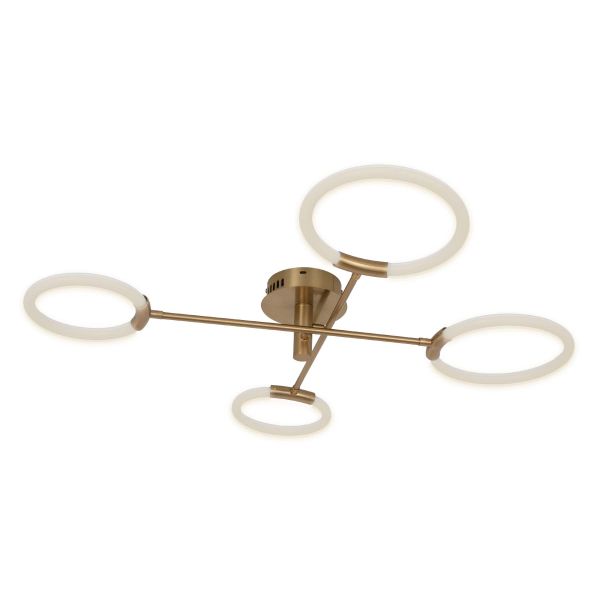 Люстра LED*44W 920*200 мм Залізо, акрил Золотий Astro - фото 3