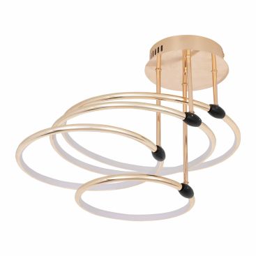 Люстра LED70W 750*320 мм Силикагель, алюминий Золотой, черный Astro