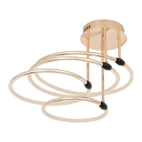 Люстра LED70W 750*320 мм Силікагель, алюміній Золотий, чорний Astro - фото 2