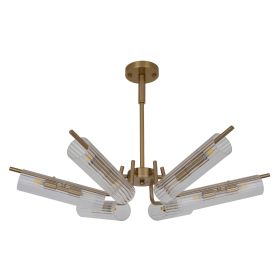 Люстра G9*12*5W 730*120 мм Залізо, скло Мідно-золотий Astro