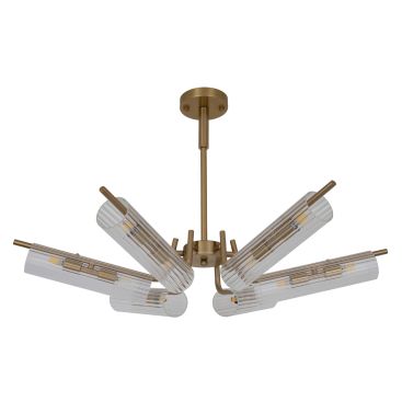 Люстра G9*12*5W 730*120 мм Железо, стекло Медно-золотой Astro