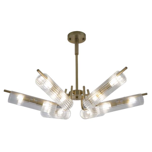 Люстра G9*12*5W 730*120 мм Залізо, скло Мідно-золотий Astro