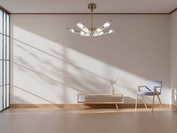 Люстра G9*12*5W 730*120 мм Залізо, скло Мідно-золотий Astro - фото 3