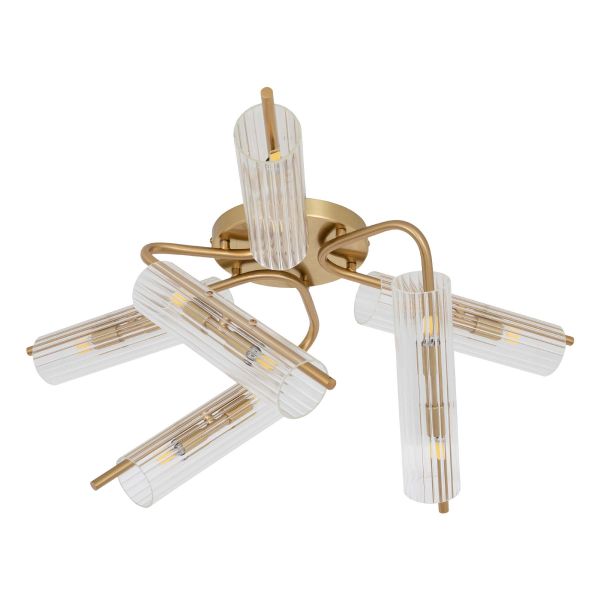 Люстра G9*12*5W 800*300 мм Железо, стекло Медно-золотой Astro - фото 2