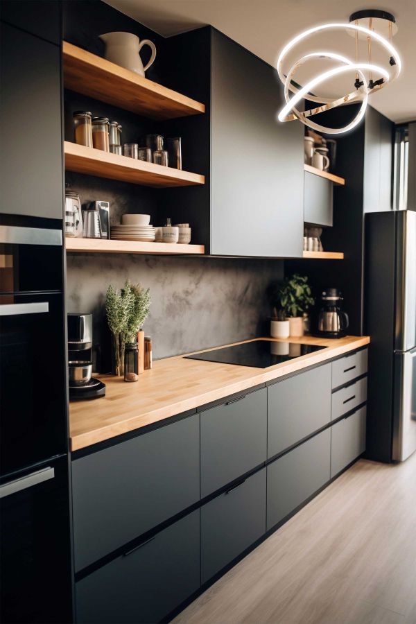 Люстра LED60W 830*230 мм Алюміній, силікагель Золотий, чорний Astro