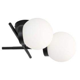 Люстра E27 340*340 мм Залізо, скло Чорний Astro