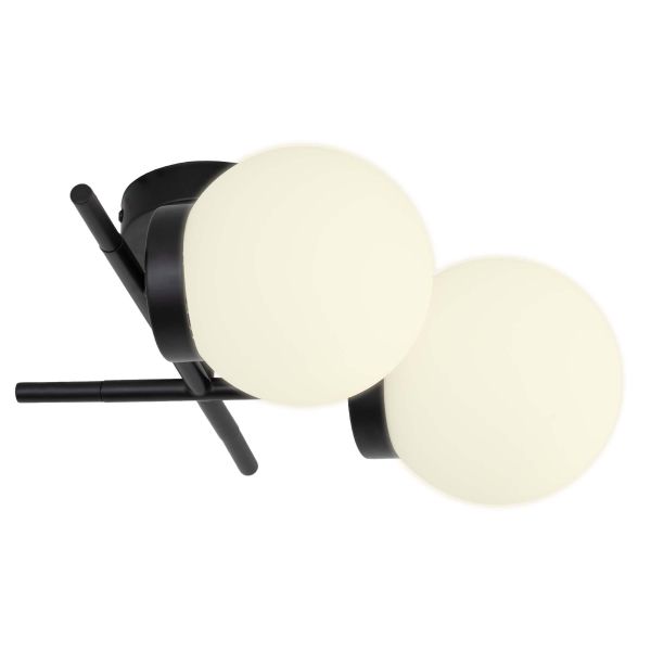 Люстра E27 340*340 мм Залізо, скло Чорний Astro - фото 2