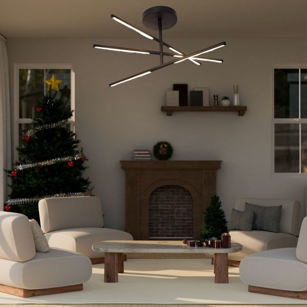 TORCH СТЕЛЬНАЯ ЛАМПА ЧЕРНАЯ LED 36W 3000K