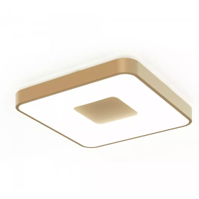 COIN квадратна лампа на стелю LED 80W - 2700-5000K REMOTE CONTROL - золото