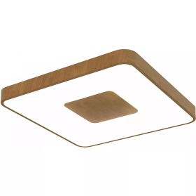 COIN квадратна лампа на стелю LED 100W - 2700-5000K REMOTE CONTROL - дерево