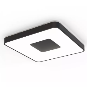 COIN квадратная лампа на потолок LED 100W - 2700-5000K REMOTE CONTROL - черная