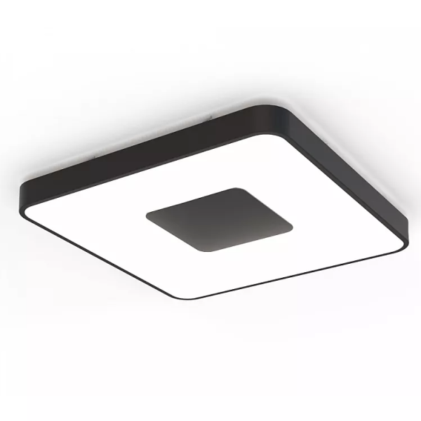 COIN квадратная лампа на потолок LED 100W - 2700-5000K REMOTE CONTROL - черная - фото 2