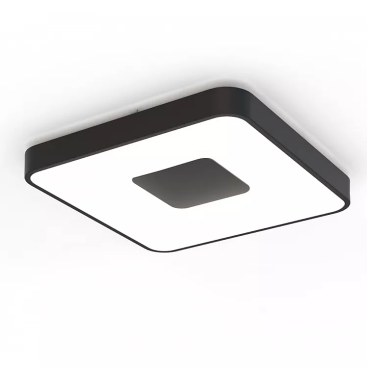 COIN квадратная лампа на потолок LED 80W - 2700-5000K REMOTE CONTROL - черная