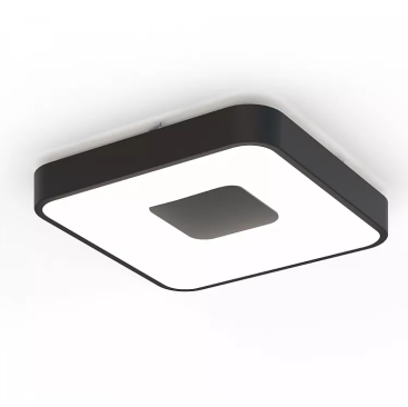 COIN квадратная лампа на потолок LED 56W - 2700-5000K REMOTE CONTROL - черная