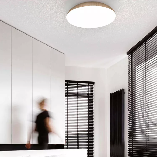 KAZZ Большая лампа на потолок дерево - E27 - фото 3