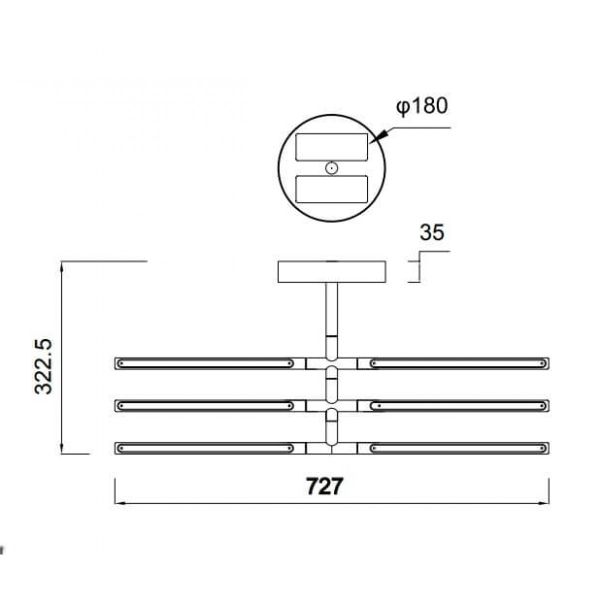 TORCH СТЕЛЬНАЯ БЕЛАЯ LED 36W 3000K