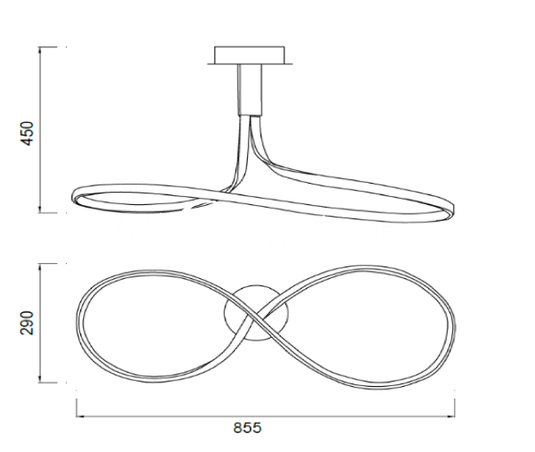 NUR BROWN OXIDE лампа петля 2800K - фото 4