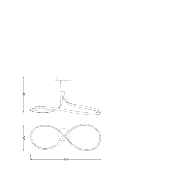 NUR SILVER лампа петля - 3000K - фото 3