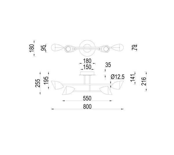 CAPUCCINA Напівстельовий світильник LED 28W - фото 2
