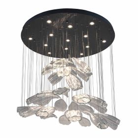 Люстра LED38W 800*660 мм Железо, стекло Хром Astro