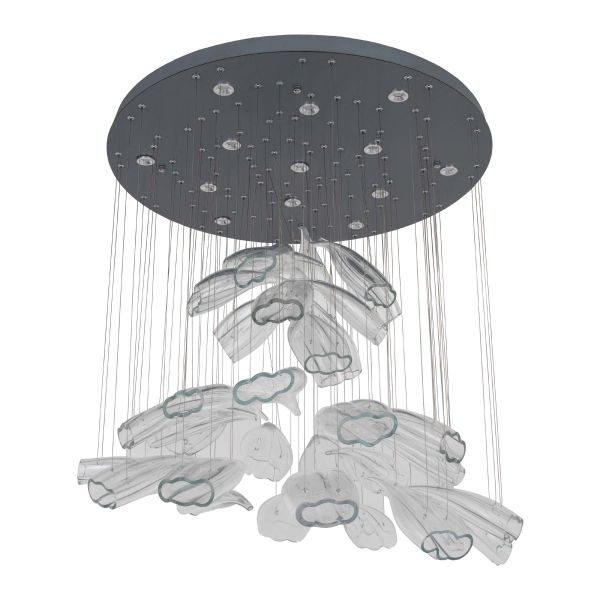 Люстра LED38W 800*660 мм Железо, стекло Хром Astro - фото 3