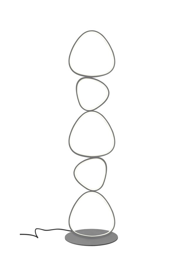 MAR2023519F-TG LED Торшер 325x300x1400mm Титан-серый