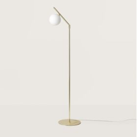 ENDO торшер. 1XG9 5W 2700K. МАТОВИЙ АБСУН З ЛАТУНІ/ОПАЛОВОГО СКЛА AROMAS