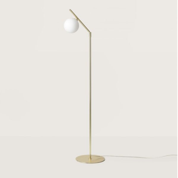 ENDO торшер. 1XG9 5W 2700K. МАТОВИЙ АБСУН З ЛАТУНІ/ОПАЛОВОГО СКЛА AROMAS - фото 3