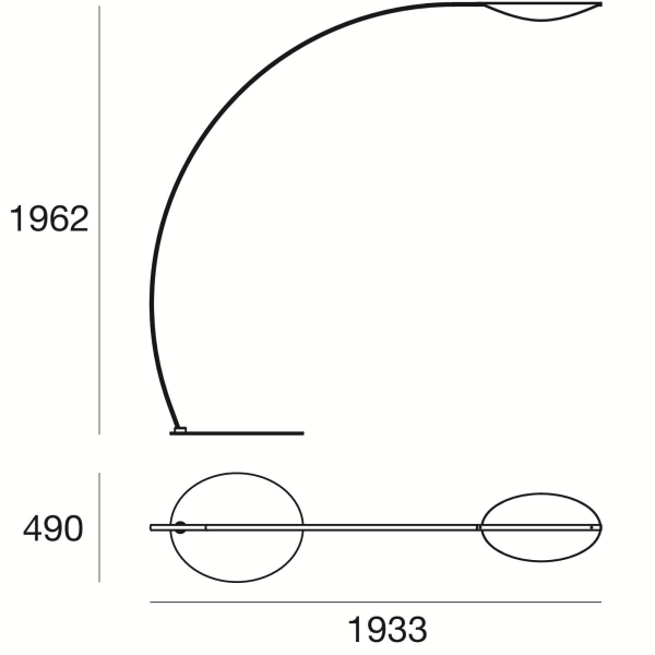 DIPHY торшер LED 30W DIM. B.CO RAG LINEA LIGHT - фото 3