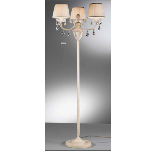 Литий торшер - кришталь Schoeler кольору слонової кістки NERVILAMP