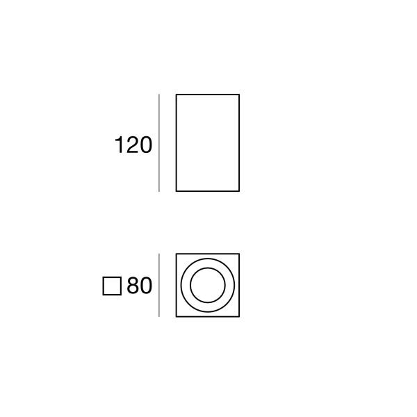 BATON-Q світильник на стелю 1 9WAC H.120 NG-ORO LINEA LIGHT - фото 2