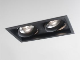 Точкове освітлення квадратне подвійне SAVO 20 R чорний матовий MOLTO LUCE