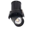GARDA LED точкове світло вмонтоване (SWIVEL) BLACK 7 W 3000K