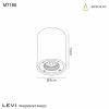 LEVI точкове світло на стелю темно-сіре вуличне IP65 1L GU10 - фото 2