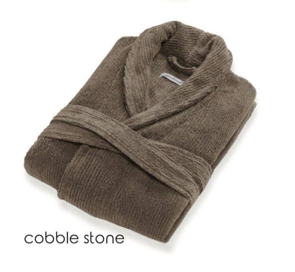Махровий халат L'appartement Slim Ribbed Cobble Stone