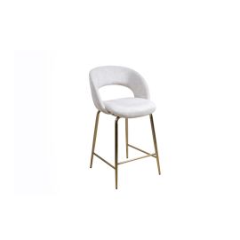 Барный стул Zaro бежевый Atreve-Don (золото)