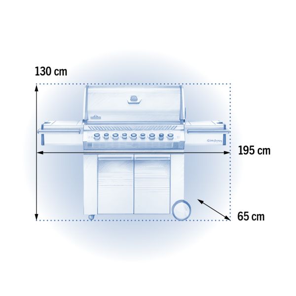 Газовый гриль Napoleon Prestige PRO 665 PRO665RSIBPSS-3