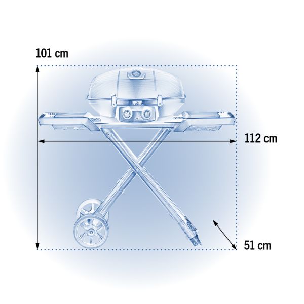 Портативный газовый гриль Napoleon TravelQ PRO285X-BK - фото 8