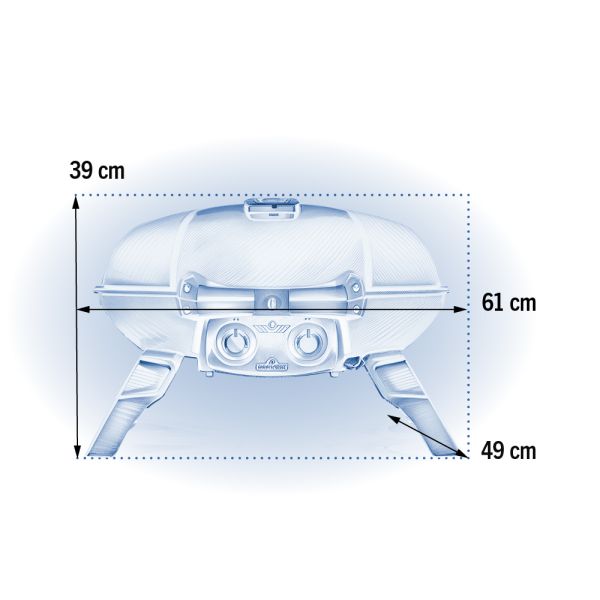 Портативный газовый гриль Napoleon TravelQ 285 TQ285-BK-1